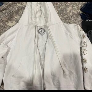chrome hearts zip up hoodie